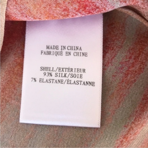 Helmut Lang Asymmetrical Hem Ombre Stripe Sleeveless Silk Blend Tank Top‎ - Picture 6 of 10